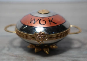 Rochard Limoges Peint Main France Trinket Box Wok Cooking Lovely Rare piece - Picture 1 of 10