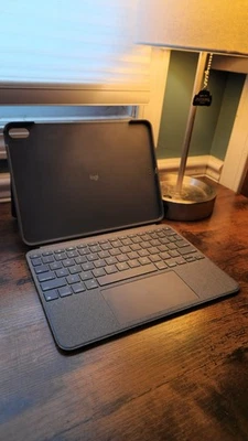 罗技 对开式 触摸 iPad 键盘保护壳 适用于 iPad Air 4 — 第 1/4 张图片