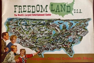 Vintage 1960 Freedom Land USA Official Guide With Maps Amusement Park Souvenir - Bild 1 von 10