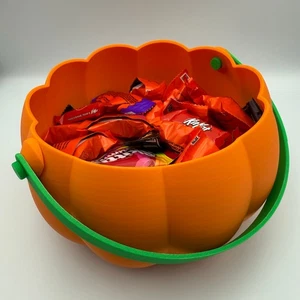 Kürbiskorb für Süßes oder Saures oder Halloween Deko - Bild 1 von 11