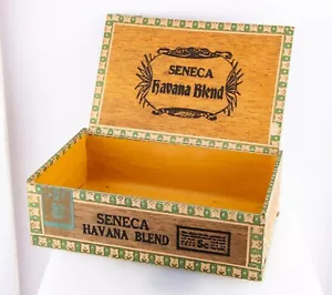 Vintage Seneca Havana Blend Wood Cigar Box - Picture 1 of 8