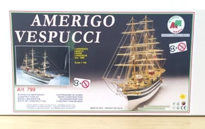 MANTUA MODEL 1:100 KIT NAVE LEGNO AMERIGO VESPUCCI LUNGHEZZA 100 cm ART 799 - Foto 1 di 2
