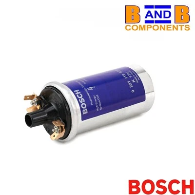 BOSCH IGNITION COIL 12V 0221119027 CLASSIC VW BEETLE T2 CAMPER OE QUALITY UK NEW - Image 1 of 4