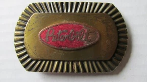 Vintage Metall Peterbilt Gürtelschnalle Western Rot Mitte - Bild 1 von 6