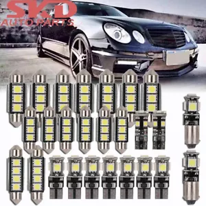 26pcs SMD LED Innenraumbeleuchtung Für Mercedes W/S 211 E-Klasse Weiß Innenlicht - Afbeelding 1 van 12