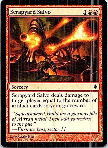 Scrapyard Salvo Magic The Gathering New Phyrexia Light Play - Image 1 of 1