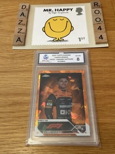 2023 Lando Norris Topps Chrome F1 Card Mclaren Orange Sapphire 10/25 Mgc 8 - Picture 1 of 3