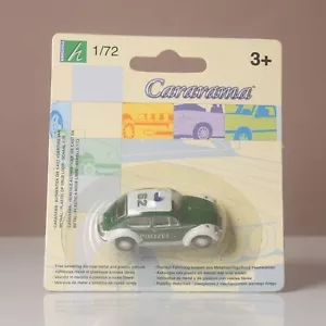 Cararama Hongwell 1/72 Scale, VW Volkswagen Beetle Polizei Police Car, Diecast - Picture 1 of 19