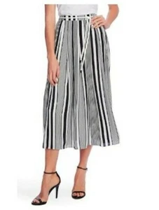 New Vince Camuto Variegated Stripe Midi Skirt Women's Size XL - Picture 1 of 3
