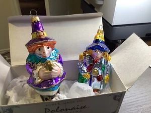 Kurt Adler Polonesa Bruja Malvada y Espantapájaros Adornos de Navidad Vidrio Soplado - Imagen 1 de 11