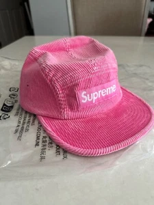 Supreme SS25 Pink Cotton Corduroy 6 Panel Camp Cap One Size NEW IN HAND - Picture 1 of 10