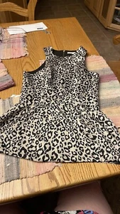 NAVEN leopard animal print peplum blouse top size 0 ECU - Picture 1 of 4