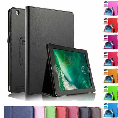 Folio Leather Stand Case  iPad 9.7 5/6 Gen Air 1/2 iPad 10.2 7/8/9 Air 3/Pro10.5 - Image 1 of 4