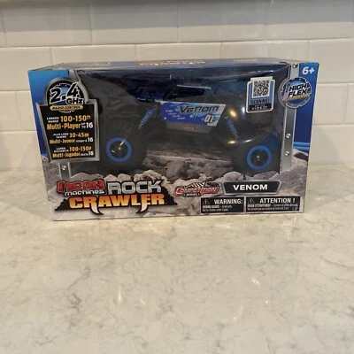 Mean Machines Rock Crawler Radio Control 2.4Ghz Venom Blue New - Image 1 of 4