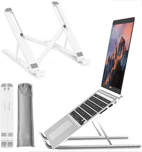 Portable Aluminum Laptop Stand Detachable Holder for 10-15.6" Notebooks Desk Use - Picture 1 of 6