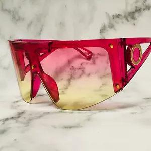 Fashion Oversized Shield Sunglasses Women Outdoor Style Shade Glasses Large New - Picture 1 of 30