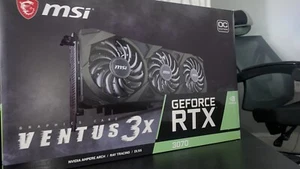 MSI GeForce RTX 3070 Ventus 3X OC LHR 8GB GDDR6 PCI-Express Graphics Card - Picture 1 of 5