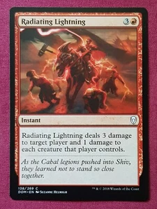 Magic The Gathering DOMINARIA RADIATING LIGHTNING red card MTG - Picture 1 of 2