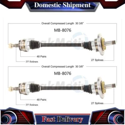 Conjunto de junta de eje de transmisión CV trasero 2X para Mercedes-Benz E320 2003 2004 2005 Foto 1 de 2