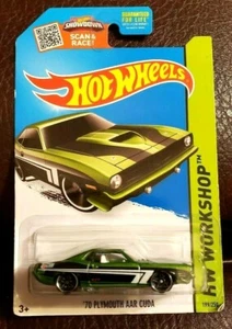 Hotwheels 2015 HW Workshop '70 Plymouth AAR CUDA Night Burnerz - Mattel - New - Picture 1 of 5