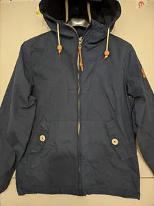 Penfield Hudson Jacket Mens S Blue Hudson Wax Zip Hoodie Outdoor Vent Back 65/35 - Picture 1 of 24