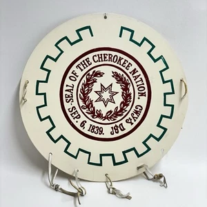 16" SEAL OF THE CHEROKEE NATION. CWYS DBP SEP. 6, 1839 Circle - Wall Sign Decor - Picture 1 of 7