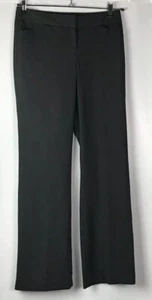 Alfani Womens Dress Pants Size 4 Charcoal Gray Straight Leg 33” Inseam Career - Picture 1 of 5