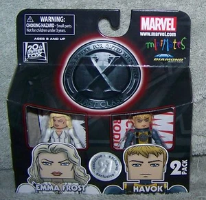 MINIMATES X-MEN PRIMERA CLASE EMMA FROST & HAVOK JUGUETES R EXCLUSIVOS DE EE. UU. - Imagen 1 de 6