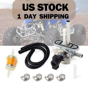 fuel PETCOCK gas tank switch W/Fuel Filter lines For Yamaha ATV YFZ450 2004-2013 - Bild 1 von 13