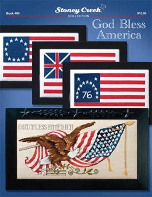 God Bless America BK460 by Stoney Creek cross stitch pattern - Image 1 of 1