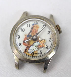 Vintage Uhr Disney ? Swiss Made Schneewittchen? Aschenputtel ? 10541 10035 Mädchen Puppe - Bild 1 von 6