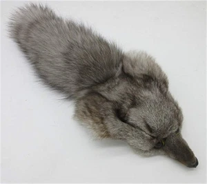 Fox Head Face Pelt Tanned Fox Skin Fox Tail Scrap Fur Hide Pelt(Bag with Fox ... - Picture 1 of 1