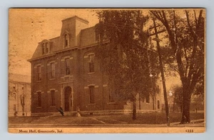 Greencastle IN-Indiana, Music Hall Vintage Souvenir Postcard - Picture 1 of 2