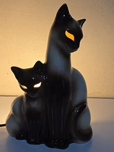 Vintage 1960's MCM Kron Siamese Cat TV Lamp Mid Century Modern Light Working - Picture 1 of 11