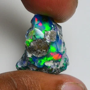 Smooth Blue Opal Rough 18.00 Cts Natural Ethiopian Welo Opal Raw, Jewelry Grade - Picture 1 of 23