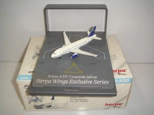 Herpa Wings 500 Airbus Industries A319-100 CJ "Corporate Jetliner" 1:500 Boxset - Picture 1 of 1