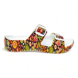 Women's PAW Print Adjustable 2-Strap Sandals - Picture 1 of 47