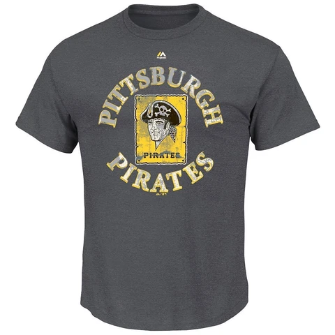 Pittsburgh Pirates Mens Majestic First Among Equals Cooperstown Short Sleeve Tee Cover