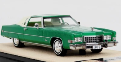 wonderful resin-modelcar 1/43 CADILLAC ELDORADO CUSTOM  1973 - viridian green - - Image 1 of 4