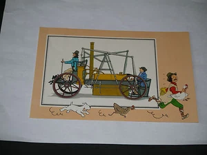 HERGE CHROMOS TINTIN VOIR ET SAVOIR AUTOMOBILE ORIGINE A 1900  SÉRIE 2  N°13 - Picture 1 of 1