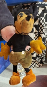 VINTAGE rara bambola antica Knickerbocker peluche Topolino anni '30 8-9 pollici - Foto 1 di 11