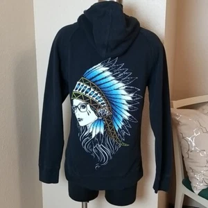 Fatal Clothing Giacca Nera con Cappuccio Donna Taglia Media M - Foto 1 di 6