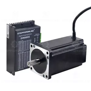 Motore passo-passo 1 asse Nema 34 680 once ~ 1700 once φ 0,55 pollici & kit CNC DM860I driver - Foto 1 di 13