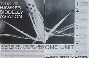 Anuncio de aviación Hawker Siddeley vintage años 60, Strike Fighter P1127 - Imagen 1 de 1