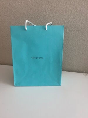 Tiffany & Co. Medium 10" x 8" x 4" Blue Paper Shopping Gift Bag - Image 1 of 4