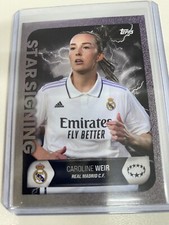 Real Madrid Caroline Weir Football Card In Double Protective Sleeve Mint Cond