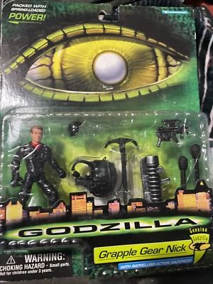 Nueva figura de acción completa Godzilla Grapple Gear Nick 1998 juguete Trendmasters Foto 1 de 4