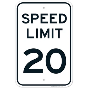 Geschwindigkeitsbegrenzung 20 MPH Schild, - Bild 1 von 86