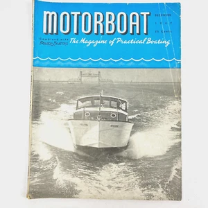 1947 Motorboat Magazine Practical Boating Dec Elco Sport Cruiser Cover VTG - Picture 1 of 18