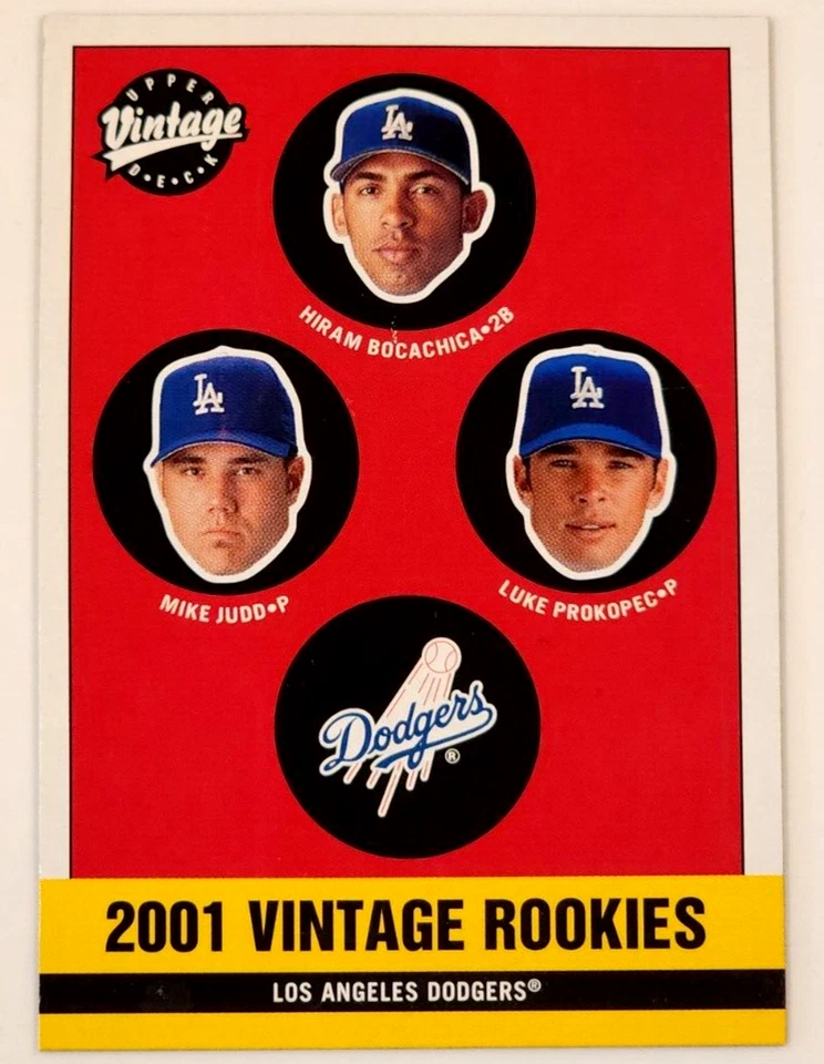2001 Vintage HIRAM BOCACHICA Rookie Card RC #361 LOS ANGELES DODGERS - Image 1 of 1